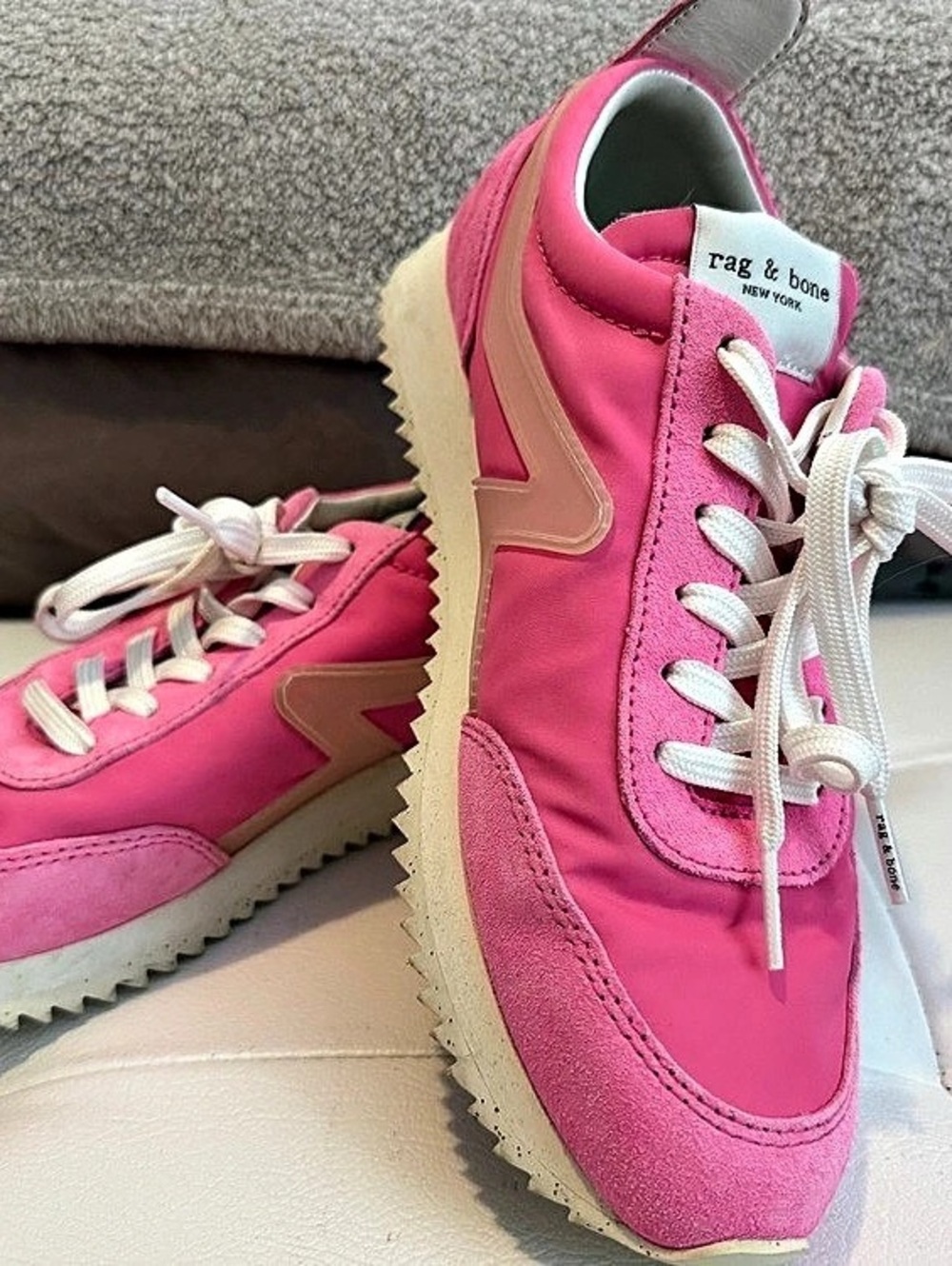 Rag & Bone Retro Runner Sneaker Pink & Cream EU 37